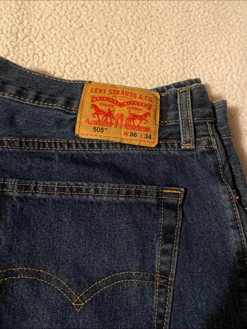 Levi's 505 Regular Fit Men’s Jeans - Dark Blue